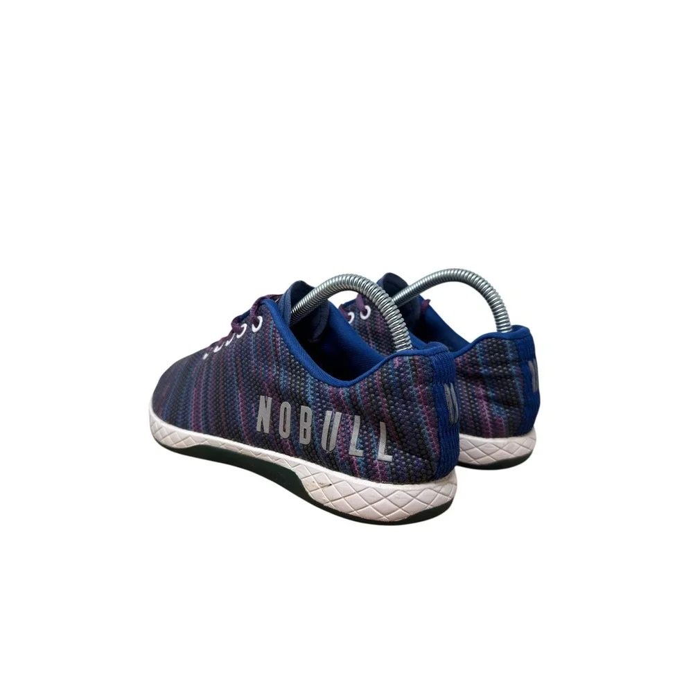 NOBULL SuperFabric Trainers Womens 8 Blue Purple Space Dye Athletic Sneakers